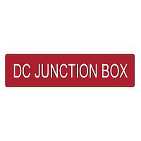 HellermannTyton 596-00738 Solar Label Solar Label, DC JUNCTION BOX, 4.0" x 1.0", VL, ແດງ, 50/ລົດ
