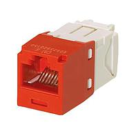 Panduit CJ688TGRD Modular MINICOM MOD CAT6 UTP 8P/8W UNIV ແດງ