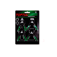 TOPTUL GAAR0403 Snap Ring Pliers ຕັ້ງ (4 pcs)