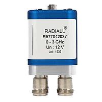 Radiall R577013037 ສະຫນັບສະຫນູນ Coaxial Switches DPDT Ramses N 3GHz Failsafe 28Vdc Diodes D-sub connector