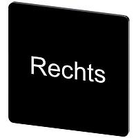 SIEMENS 3SU19000AE160AH0 ປ້າຍປະກັບ, Rechts INSCR. LABEL, ສີດຳ 27 X 27MM, RECHTS