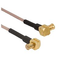 Amphenol RF 255104-08-24.00 ສາຍສະບັບ RF MCX R/A ປລັກ ເຖິງ R/A ປລັກ RG-178/U 24in