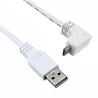 Qualtek Electronics 3021086-10 USB 2.0 USB 2.0 M TO M ANGLD 10FT CORD ສີຂາວ