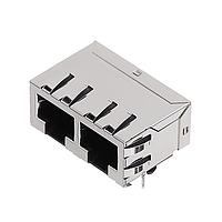 Molex 43223-8128 Ganged RA 8/8/2 RJ-45 ຮູບແບບຕ່ຳ