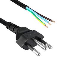 Qualtek Electronics 392007-01 ສາຍພະລັງງານ AC NBR 14136 ເຖິງ ROJ 50mm, ປັດ 5mm, 3 x 1, H05VV-F, 70C, 2500 mm