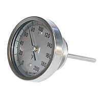 OMEGA LL-0-250F--20-120C-21/2 ເຄື່ອງວັດອຸນຫະພູມສະອາດດ້ວຍດາຍໂລເມຕໍ່ຂະໜາດ 3 ແລະ 5 ນິ້ວ ມີ Triclamp ຂະໜາດ 1 1/2 ນິ້ວ (250 °F, 1 1/2 in, Tri-Clamp, 2.5 in)