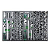TOPTUL GEDA429 3/8" ແລະ 1/2" DR. Flank Socket Set (104 pcs)