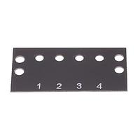 Cinch MS-4-140-Y ສາຍມາກກິ້ງ 4 TERM 2 ROW .375 MARKER STRIP