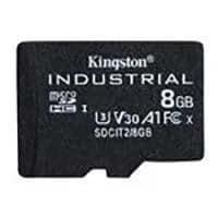 Kingston SDCIT2/8GBCA ບັດ MicroSD 8GB microSDHC ອຸດສາຫະກຳ C10 A1 pSLC ບັດ + ຕົວແປງ SD
