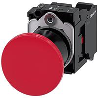 SIEMENS A6X30141579 ປຸ່ມກົດຮູບເຫຼັກເຫຼັກມັງກອນມາດຕະຖານ. 40MM. ແດງ