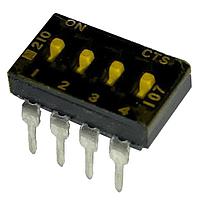 CTS Electronic Components 210-4MST ສະຫນາມສະລັບ DIP 4 ສ່ວນສະລັບ SPST