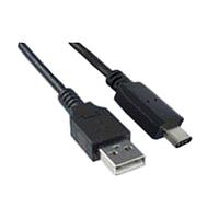 Qualtek Electronics 3021090-01M USB 2.0 USB 2.0 A ຜູ້ຊາຍ ເຖິງ USB 2.0 ປະເພດ C ຜູ້ຊາຍ, ຄວາມຍາວ 1M, 480Mbps, ສີດຳ