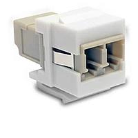 Tripp Lite N455-000-WH-KJ ຕູເລັກ LC Connectors DUPLX LCLC MM FIB KEYSTJK,WHIT