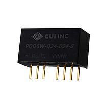 CUI Inc PQQ6W-Q24-D24-S ອິສເອລເທດ 24 Vdc, 0.125 A, 6 W, 9-36 Vdc ອິນພຸດ ຣ່ານ