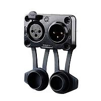 REAN RRX3MF-Z-012 ປະຕູຮັບ XLR XLR 3 ໂພນຜູ້ຍິງແລະຜູ້ຊາຍຮວມກັນ