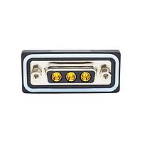 NorComp CDFR3W3213L261 Mixed Contact D-Sub Connectors 3W3 R/A solder F FL 4-40 thrd brkt 20Amp