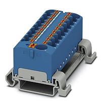 PHOENIX CONTACT 3273770 ບລັອກຕໍ່ສາຍບົດ DIN PTFIX 10/18X4-NS35A BU