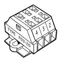 Omron Automation and Safety F03-20 ບລັອກຕິດຕໍ່ຮາດແວຣເຊນເຊີ 1 ຊິ້ນ