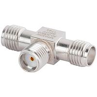 Amphenol SV Microwave M55339/30-30003 ຕົວເຊື່ອມຕໍ່ RF MIL Spec SMA F ເປັນ F Adapter (Jack/Jack/Jack)