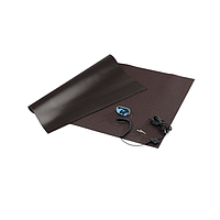 Statico S1507WS-BR ຊຸດສະຖານີເຮັດວຽກແບບຄົງທີ່ຫຼາຍຊັ້ນ (Charcoal/Brown)