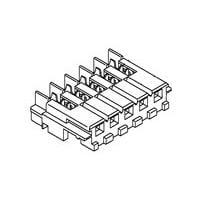 AMP Connectors - TE Connectivity 177534-4 ຮອງສະໜອງຫົວຂໍ້ແລະສາຍສົດ 2.5 M.I.S REC ASSY 4P ສີດຳ
