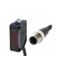 OMRON E3Z-D82 ເຊັນເຊີ Photoelectric ຂະໜາດກະທັດຮັດ (1000 mm, IO-Link, PNP, M12 pigtail Smartclick)