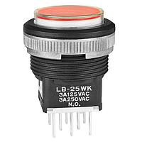 NKK Switches LB25WKW01-5C12-JC ປຸ່ມກົດສະຫນອງ DPDT MOMENTARY