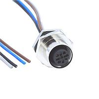 NorComp FPM12A05I12CF01 ເສັ້ນສາຍເຊນເຊີ / ເສັ້ນສາຍອັກຕູເວດເຕີ M12 5P FML BRSS/NKL FRNT M16 12 PIGTAIL