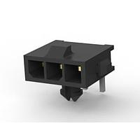 AMP Connectors - TE Connectivity 2-1445098-3 ຫົວຂໍ້ HDR ASSY 3 POS R/A SINGLE ROW 30 AU