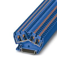 PHOENIX CONTACT 3213608 ບລັອກຕໍ່ສາຍບົດບັນທຶກ DIN Rail PTS 4-QUATTRO BU