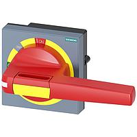 SIEMENS 8UD17410AB25 ຈັບ, ແຜ່ນປິ່ນປົວ BRKR 3VA55/65/66 ROT OPER DR HDL Y/R TOL