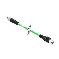 Molex 1201080522 ເສັ້ນສາຍເຊນເຊີ / ເສັ້ນສາຍອັກຕູເວດ CSE M12ETH 4P DC MA STR RJ45 STR WSOR 2M