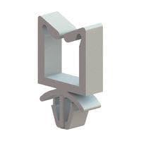 Essentra Components WS-SH-2-19 ສາຍສະຫນາມຕິດຕັ້ງຮູ່ມສີ່ແຂນ, Square Hole Mnt, ທຳມະຊາດ