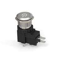 Alcoswitch - TE Connectivity 2-2364574-8 ປຸ່ມກົດສະຫນອງ AVH19 FLT SS LK PWR R&B 24V16A