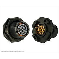 Eaton Souriau-Sunbank UTS712D14S ປຸ່ມຮັບ 14P JAM NUT SOCKET RECEPTACLE ຂະໜາດ 12D
