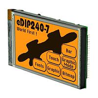 DISPLAY VISIONS EA EDIP240J-7LATP ຈໍສະແດງກາຣະຟິກ LCD ສີແດງເຫຼືອງ/ດຳ ມີຄວາມຕໍ່ສູ້ສີ ມີຈໍສະຕິກ