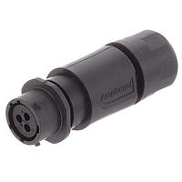 Amphenol SINE Systems RTS1BS12N3S03 ຕູ້ຕໍ່ຕ່າງໆ ຮັບສັນຍານຕໍ່ເນື່ອງ 3 ຕຳແໜ່ງ SZ 12 Socket