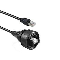 Bulgin PX0897/2M00 Cat 6 Flex Conn IP68 RJ45 ເຖືອງ Shld RJ45 2M ສາຍ