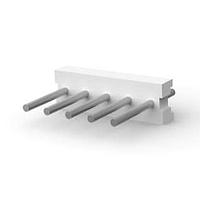 AMP Connectors - TE Connectivity 640384-5 ຫົວກາງແບບແກ້ວບໍ່ມີປົກຄຸມ FLAT HEADER STRT 5P Round post tin