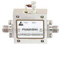 Fairview FMAM4044 6 GHz to 12 GHz, Medium Power Broadband Amplifier with 500 mW, 16 dB Gain and SMA ( 16 dB, SMA Female, 6.0 tới 12.0 GHz, 500 mW)