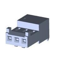 AMP Connectors - TE Connectivity 643816-3 ຮູງຮັບ Receptacle 3P 28AWG TIN CLSD ມີ TAB ກັບ GRN STRPE