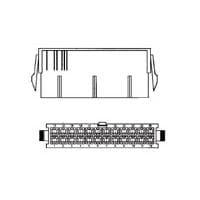 AMP Connectors - TE Connectivity 2-1586861-2 ຮອງສະໜອງສະເພາະ & ຮອງສາຍສະເພາະ 22P PLUG DR PNL MNT GLOW WIRE