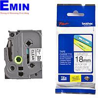 BROTHER TZe-141 ພິມປ້າຍສີດຳ ຂະໜາດ 18mm