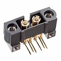 Harwin M80-MH314M5-02 ພາວເລີ້ມໃຫ້ກັບບອດ MALE HORIZ 4.5 COAX 2 POS 6 GHz 50 Ohm