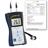PCE TG 50-ICA ເຄື່ອງວັດແທກຄວາມຫນາ Ultrasonic (1.2~200 mm; 0.1 mm; ISO Calibration Cert.)