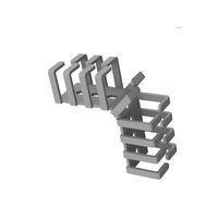 Essentra Components RX4040-4 ທ່ອງສາຍແລະທ່ອງຜ່ານສາຍ, ທ່ອງຍືນ, ການຕິດຕັ້ງດ້ວຍການກວດສອບ, ສີເທົາ, 40MM Hold