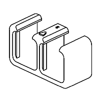 Radiall F718197206 ອຸປະກອນເສີມ LC duplex removable clip ສີຄຳ