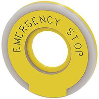 SIEMENS 3SU19010BD310DA0 ຈາກພາກຫຼັງ EM. STOP BACKING PLATE ILLUM.. ເຫຼືອງ