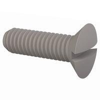 Essentra Components 50M060100L020 ສະກຣູຫຼັກຫຼັກຊອດ 90 Slotted CSK, M6 X 1 Thread, 20mm Lg