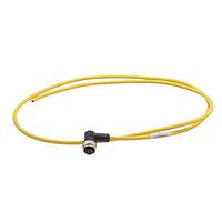 HARTING 21350400315010 ເສັ້ນສາຍເຊນເຊີ / ເສັ້ນສາຍອັກຊັວເຕີ M12 A-code 3-pin ຕົວຍິງມຸ່ງມອງເຂົ້າສູ່ປາກເປີດ, 1m, ປີວີຊີ ສີເຫຼືອງ